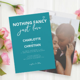 Niets Fancy, maar liefdesminimalistisch huwelijk Kaart