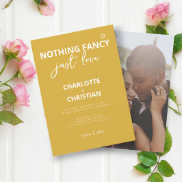 Niets Fancy, maar liefdesminimalistisch huwelijk Kaart