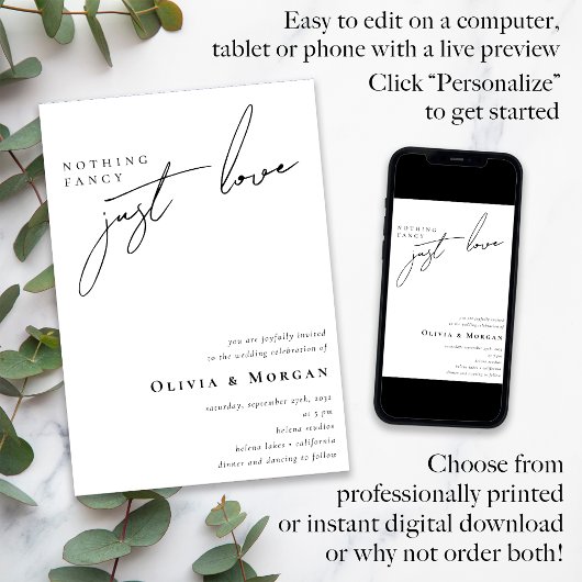 Niets Fancy Net Love Script QR Code Weddenschap Kaart