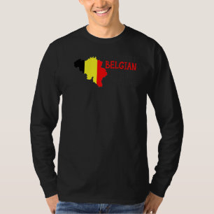 Niets geeft me mijn man S.Belgisch echtgenote Belg T-shirt