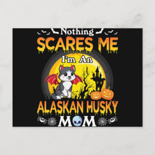 Niets geeft me om een cadeau van Alaskan Husky Dog Feestdagenkaart