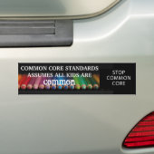 Niets gemeenschappelijks over onze Kinderen. Stop  Bumpersticker (Op auto)