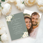 Niets Gewoons Alleen Liefde Salie Groene Foto Brui Kaart