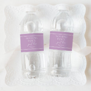 Niets gewoons, gewoon lief minimalistische casual waterfles etiket