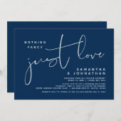 Niets gewoons, gewoon liefde, trouwfeest kaart (Voorkant / Achterkant)