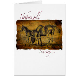 Niets Gold kan blijven