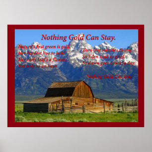 Niets Gold kan blijven Poster