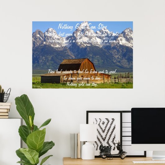 Niets Gold kan Poster blijven 1 (Thuiskantoor)