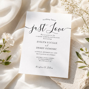 Niets ingewikkelds, gewoon liefde Whimsical Script Kaart