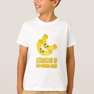 Niets is Im-pasta-ble! Schattigee pasta cartoon T-shirt