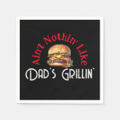 Niets is leuker dan papa's BBQ  Servet (Voorkant)