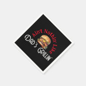 Niets is leuker dan papa's BBQ  Servet (Hoek)