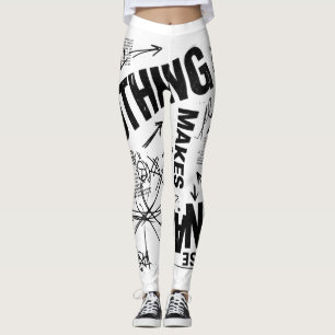 NIETS IS LOGISCH Brutalist Anti Design Verklarin Leggings