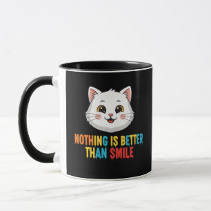 Niets is mooier dan glimlachen mok