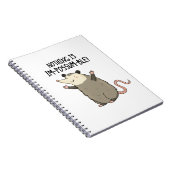 Niets Is On-mogelijk Funny Possum Pun  Notitieboek (Rechterzijde)
