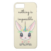 " niets is onmogelijk " , grappige eenhoornkonijn Case-Mate iPhone case (Achterkant)