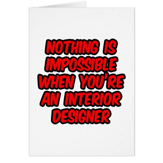 Niets is onmogelijk...Interieurontwerper (Voorkant)