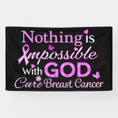 Niets is onmogelijk met GOD Spandoek (Horizontaal)