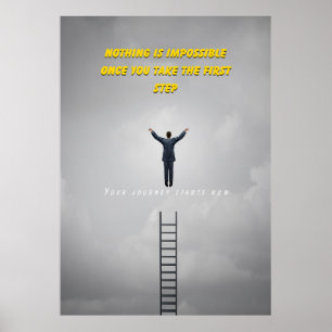 Niets is onmogelijk Motivatie Quote Poster