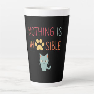 Niets is onmogelijk (ondenkbaar) schattige kat latte mok