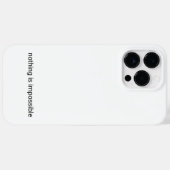 Niets is onmogelijk platte tekst Case-Mate iPhone case (Achterkant (horizontaal))