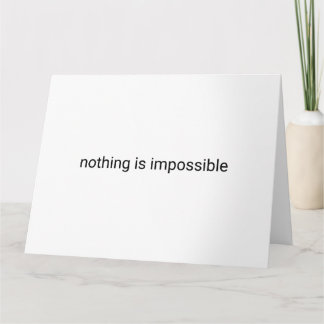 Niets is onmogelijk platte tekst kaart