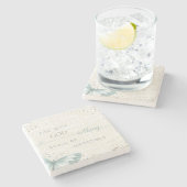 Niets is onmogelijk stenen onderzetter (Zijkant)