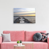 Niets is onmogelijk voor God Canvas Afdruk (Insitu (Woonkamer))