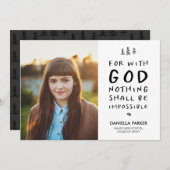 Niets is onmogelijke aankondiging van Afstuderen (Voorkant / Achterkant)