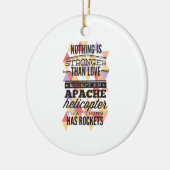 Niets is sterker dan liefde keramisch ornament (Links)