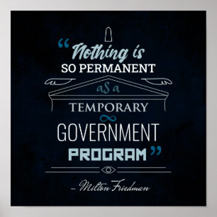 Niets is zo permanent - Friedman Poster
