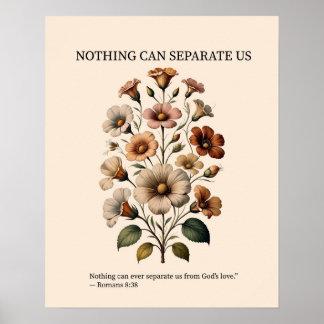 Niets kan ons scheiden van de liefde van God muurk Poster