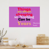 Niets kan van jou zijn poster (Keuken)