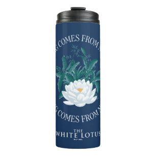 Niets komt uit het niets - de witte lotus thermosbeker