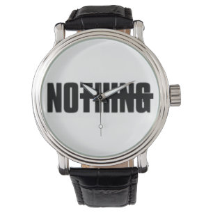 "Niets" Let op   Reloj   pata[Nihilisme (ø)] Ya! Horloge