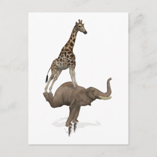 Niets lijkt onmogelijk voor de beste vrienden feestdagenkaart