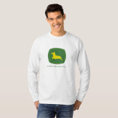 Niets loopt als een Corgi-Man Longsleeve T-shirt (Voorkant volledig)