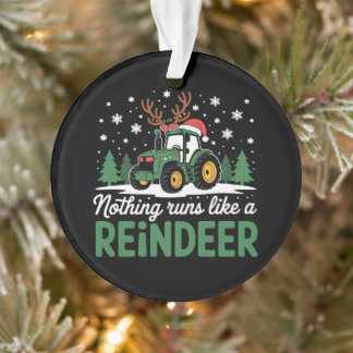 Niets loopt als een rendier Kersttractor Ornament