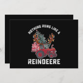 Niets loopt als een rendier-trekker rendier kaart (Voorkant / Achterkant)