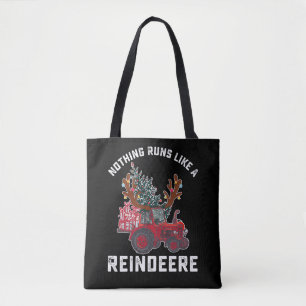 Niets loopt als een rendiertrekker rendier draagtas