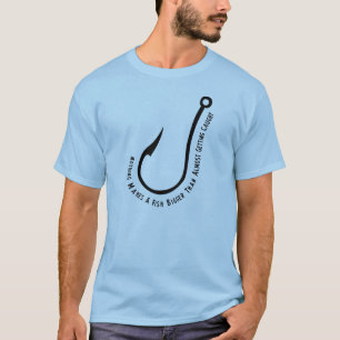Niets maakt een vis groter t-shirt