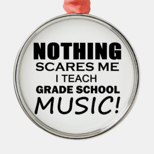 Niets maakt me Graad School Music Metalen Ornament