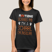 Niets maakt me uit dat ik schooladviseur Halloween T-shirt (Voorkant)