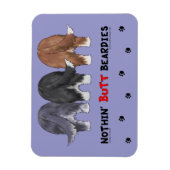 Niets, maar Beardies Magneet (Verticaal)