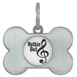 Niets, maar Treble Huisdieren Naamplaatje