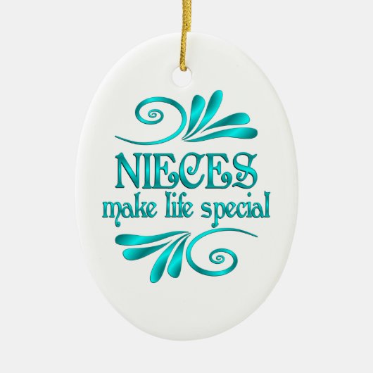 Niets maken Life Speciaal Keramisch Ornament (Voorkant)