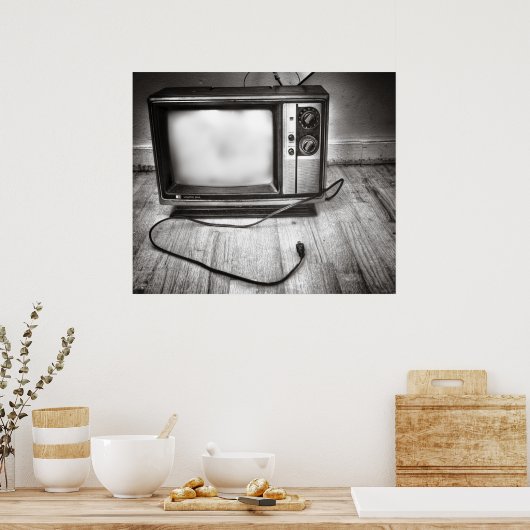 Niets op tv poster (Keuken)