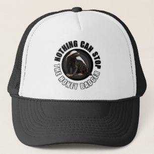Niets rondom kan het ontwerp van de honingbadger t trucker pet