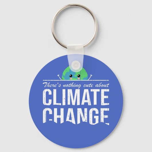 Niets schatters over klimaatverandering: de aarde  sleutelhanger (Voorkant)