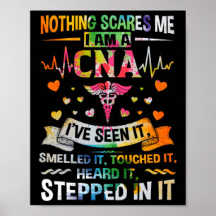 Niets schrikt me kan verpleegster Job Lover Gift C Poster